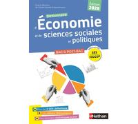 Dictionnaire d'économie et de sciences sociales et politiques Edition 2026 - Claude-Danièle Echaudemaison - Nathan - broché - Scolaire / Universitaire
