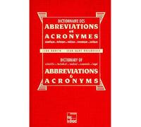 Dictionnaire des abreviations - Murith - Technique Et Documentation - broché - Livre