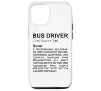 Dictionnaire des Chauffeurs de Bus Transport Scolaire Coque pour iPhone 12/12 Pro