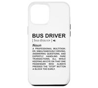 Dictionnaire des Chauffeurs de Bus Transport Scolaire Coque pour iPhone 12 Pro Max
