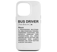 Dictionnaire des Chauffeurs de Bus Transport Scolaire Coque pour iPhone 13 Pro