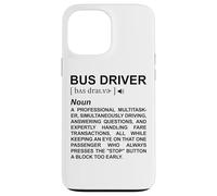 Dictionnaire des Chauffeurs de Bus Transport Scolaire Coque pour iPhone 13 Pro Max