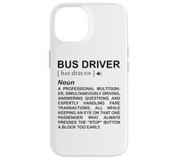 Dictionnaire des Chauffeurs de Bus Transport Scolaire Coque pour iPhone 14