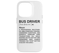 Dictionnaire des Chauffeurs de Bus Transport Scolaire Coque pour iPhone 14 Pro