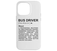Dictionnaire des Chauffeurs de Bus Transport Scolaire Coque pour iPhone 14 Pro Max