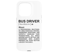 Dictionnaire des Chauffeurs de Bus Transport Scolaire Coque pour iPhone 15 Pro