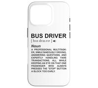 Dictionnaire des Chauffeurs de Bus Transport Scolaire Coque pour iPhone 16 Pro