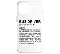Dictionnaire des Chauffeurs de Bus Transport Scolaire Coque pour iPhone 16 Pro Max