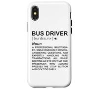 Dictionnaire des Chauffeurs de Bus Transport Scolaire Coque pour iPhone X/XS