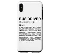 Dictionnaire des Chauffeurs de Bus Transport Scolaire Coque pour iPhone XS Max