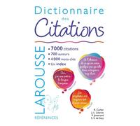Robert Carlier – Dictionnaire des citations – Édition 2013 – Broché – Larousse