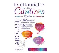 DICTIONNAIRE DES CITATIONS LITTERAIRES