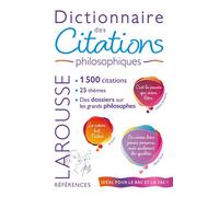 Collectif – Dictionnaire des citations philosophiques – Broché – Larousse