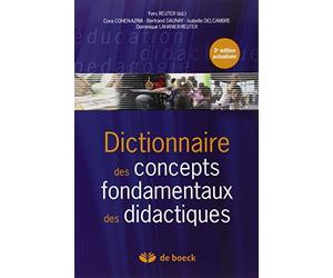 Dictionnaire des concepts fondamentaux des didactiques de Reuter. Yves (2013) Broché