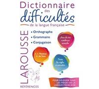 Dictionnaire Des Difficultés De La Langue Française