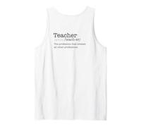 Dictionnaire des Enseignants Définition Profession Créer Un mème au Dos Débardeur