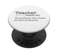 Dictionnaire des Enseignants Définition Profession Créer Un mème au Dos PopSockets PopGrip Adhésif