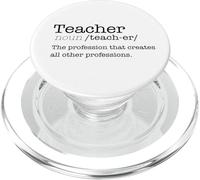 Dictionnaire des Enseignants Définition Profession Créer Un mème au Dos PopSockets PopGrip pour MagSafe