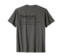 Dictionnaire des Enseignants Définition Profession Créer Un mème au Dos T-Shirt