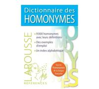 Dictionnaire Des Homonymes
