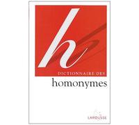 Dictionnaire Des Homonymes