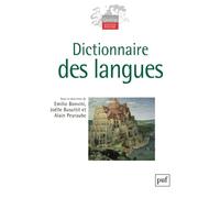 Dictionnaire des langues - Emilio Bonvini - Puf - broché - Essai