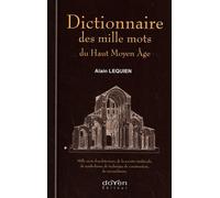 Dictionnaire Des Mille Mots Du Haut Moyen Age