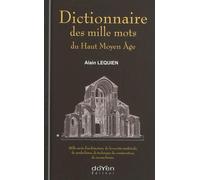 Dictionnaire Des Mille Mots Du Haut Moyen Age
