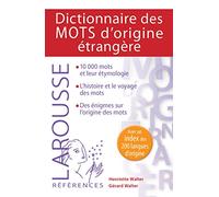 Dictionnaire des mots d'origine étrangère