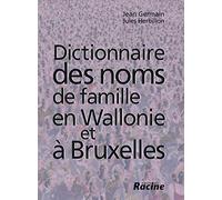 Dictionnaire des noms de famille en Wallonie et à Bruxelles