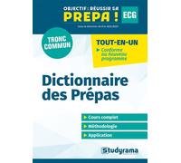 Dictionnaire des Prépas ECG - Serge Boyer - Studyrama Eds - broché - Dictionnaire et encyclopédie