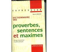 Dictionnaire des proverbes, sentences et maximes