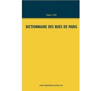 Dictionnaire Des Rues De Paris