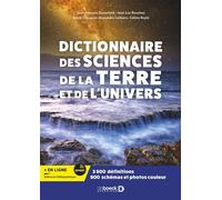 Dictionnaire des sciences de la Terre et de l'Univers - Jean-François Deconinck - De Boeck Supérieur - broché - Scolaire / Universitaire