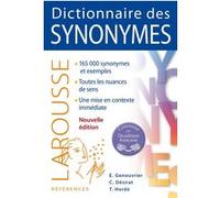 Dictionnaire des synonymes Claude Désirat (Auteur), Emile Genouvrier (Auteur), Tristan Hordé (Auteur)