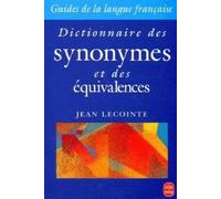 Dictionnaire des synonymes et des équivalences