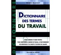 Dictionnaire Des Termes Du Travail