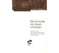 Dictionnaire des termes littéraires