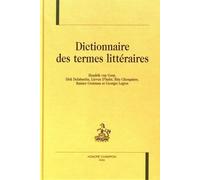 Dictionnaire des termes littéraires