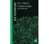 Dictionnaire des termes publicitaires Avec index anglais-français - Michael Barnard - Technique Et Documentation - relié - Livre