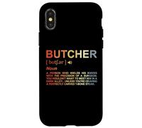 Dictionnaire du Boucher Personne de la Viande Carnivore Coque pour iPhone X/XS