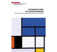 Dictionnaire du droit de la sécurité intérieure - Olivier Gohin - Mare & Martin - broché - Dictionnaire et encyclopédie