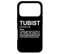 Dictionnaire du tubiste Passionné de Tuba Instrument à Vent Coque pour iPhone 17 Pro