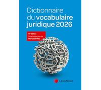 Dictionnaire du vocabulaire juridique 2026