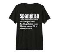 Dictionnaire Espagnol Anglais Anglais drôle T-Shirt Haut de Gamme