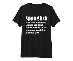 Dictionnaire Espagnol Anglais Anglais drôle T-Shirt Haut de Gamme