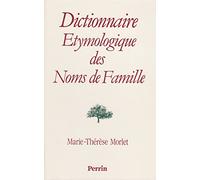 Dictionnaire étymologique des noms de famille