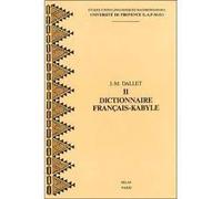 Dictionnaire Francais-Kabyle: Parler Des at Mangellat Algerie