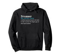 Dictionnaire Funny Drummer - Définition - Cadeau pour Batterie Sweat à Capuche