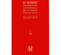 Dictionnaire historique de la langue française
